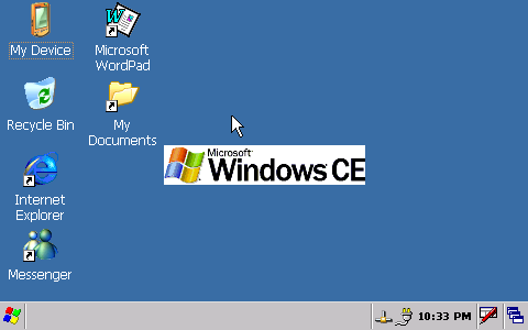 L'interface de Windows CE