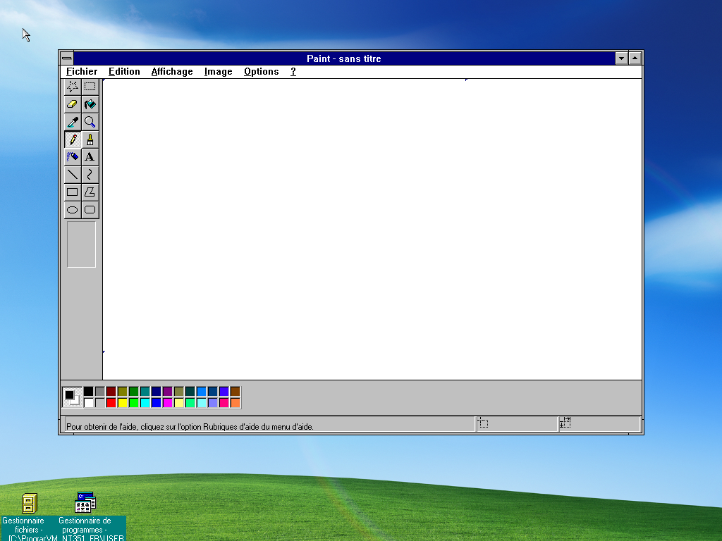Microsoft Paint sous NT 3.51